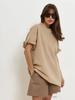 2025 Spring And Summer Cotton T-shirt Solid Colour Short-sleeved Female Loose Large Version Youthful Woman Clothes