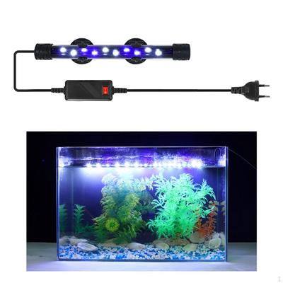 Aquarium LED Light Pool Bar Strip Lamp Waterproof Blue&White Lights EU 18cm