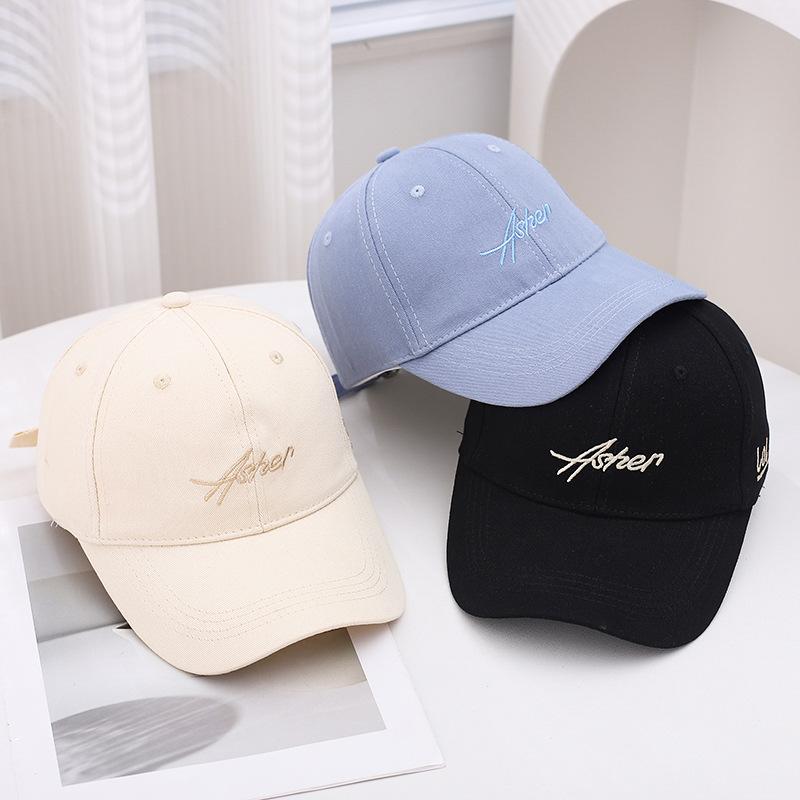 Summer Hat Men'S Embroidered Visor Outdoor Hat Travel Sun Protection Women'S Cap Fashion Versatile Baseball Cap