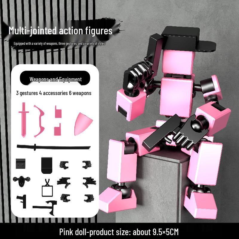 Lucky 13 Articulated 3D Printed Mini Action Figure with Personalized Joints
