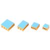 20pcs Gold Color Aluminum Heat Sink CPU Cooler with Adhesive for Raspberry Pi 234 3b 4B