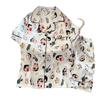Summer New Pajamas Women's Short-sleeved Shorts Thin Cloud Cotton Cartoon Cute Large Size Korean Version Loungewear