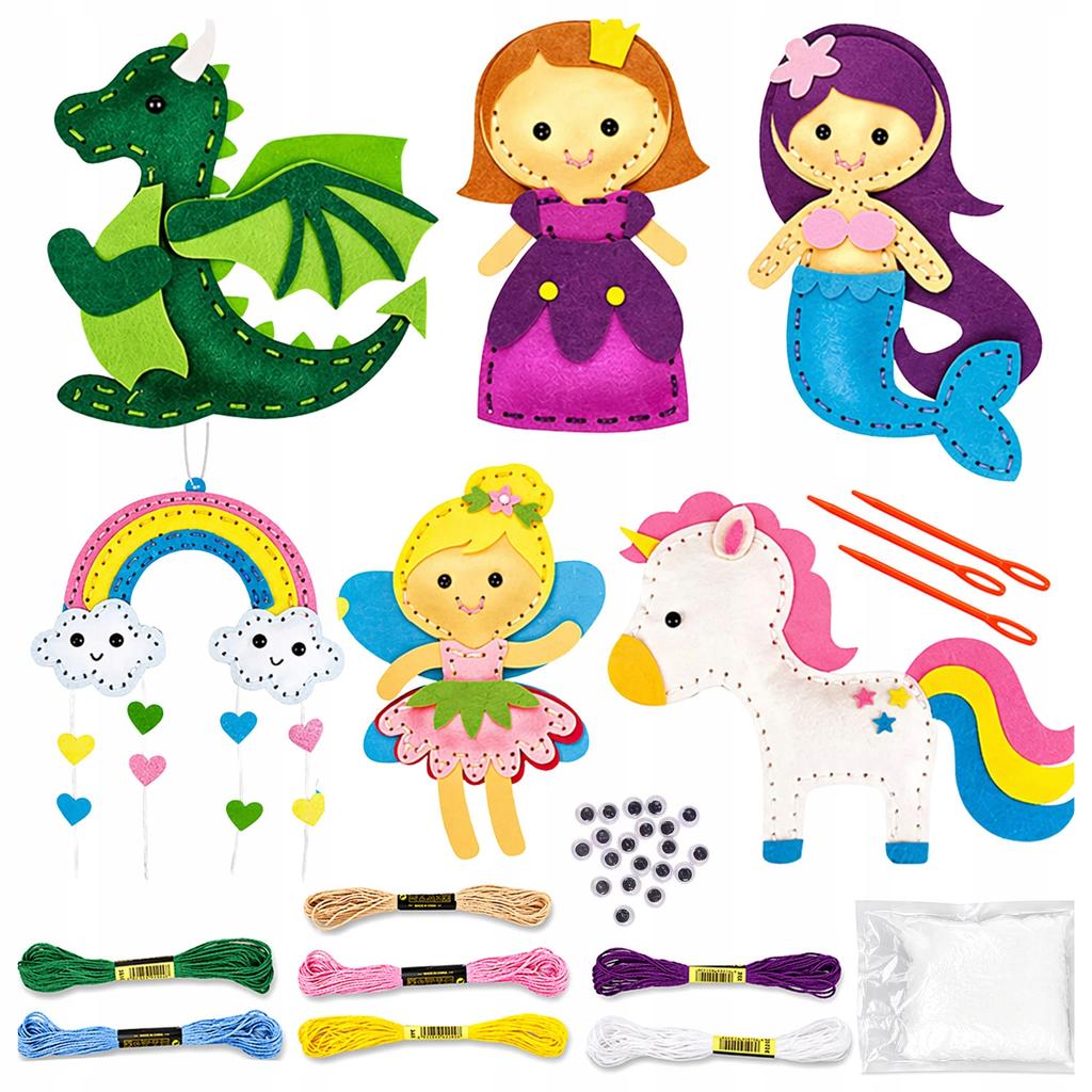 [PACZA] Felt sewing kit for children 27 pieces Z3354
