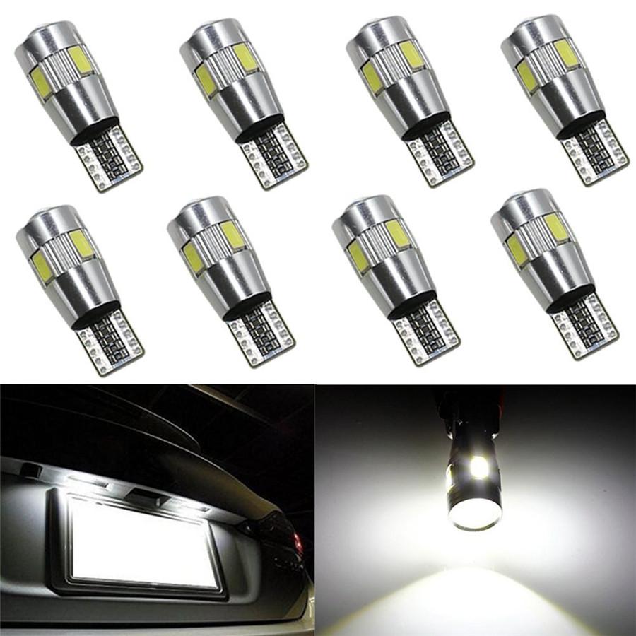 

Новые 10 шт. Белый свет T10 501 194 W5W 5630 LED 6SMD Автомобильная габаритная лампа, потолочный свет для чтения