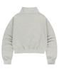 MAHAGRID Script Logo Crop Half Zip Up Oatmeal(Mg2Effm484A)