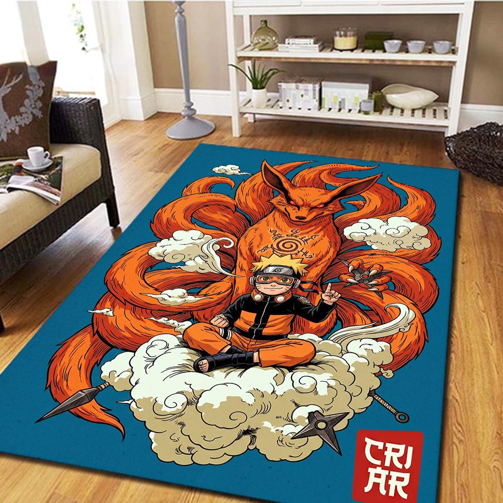 Naruto Carpet Floor Mat Washable Non Slip Gamer Bedroom Large Area Home Room Decor YUN6512