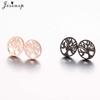 Vintage Tree of Life Earrings Stainless Steel Norse Mythology Jewelry Love Peace Studs Gift for Women Men