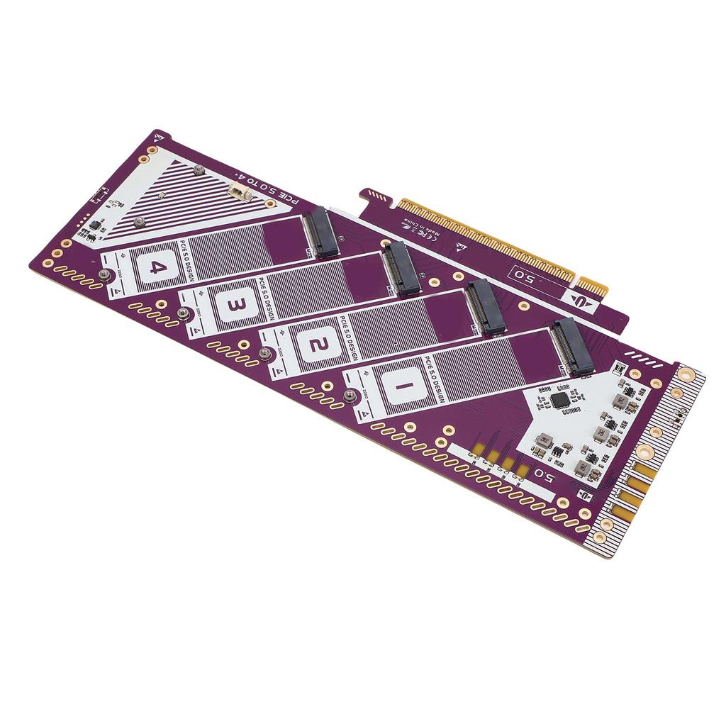  PCIE5.0x16 to NVMe Expansion Card 512Gbps High Speed M.2 NVMe to PCIe Adapter for Computer 