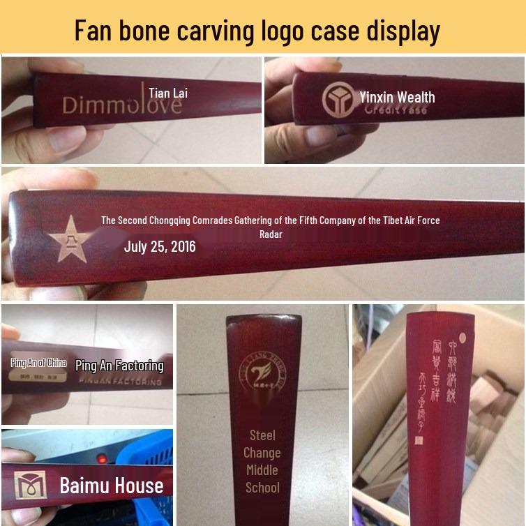 10-Inch Handmade Chinese Style Folding Fan: Custom Men's Hanfu Disco Fan