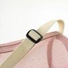2-Pack Mesh Transparent Toiletry Bag, Cute and Spacious Cylindrical Shoulder/Crossbody Bag for Swimming and Fitness