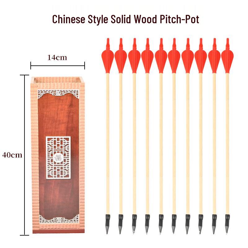 

Классическая деревянная игра «Пич-пот» для всех возрастов - в китайском стиле Pitch-Pot Set