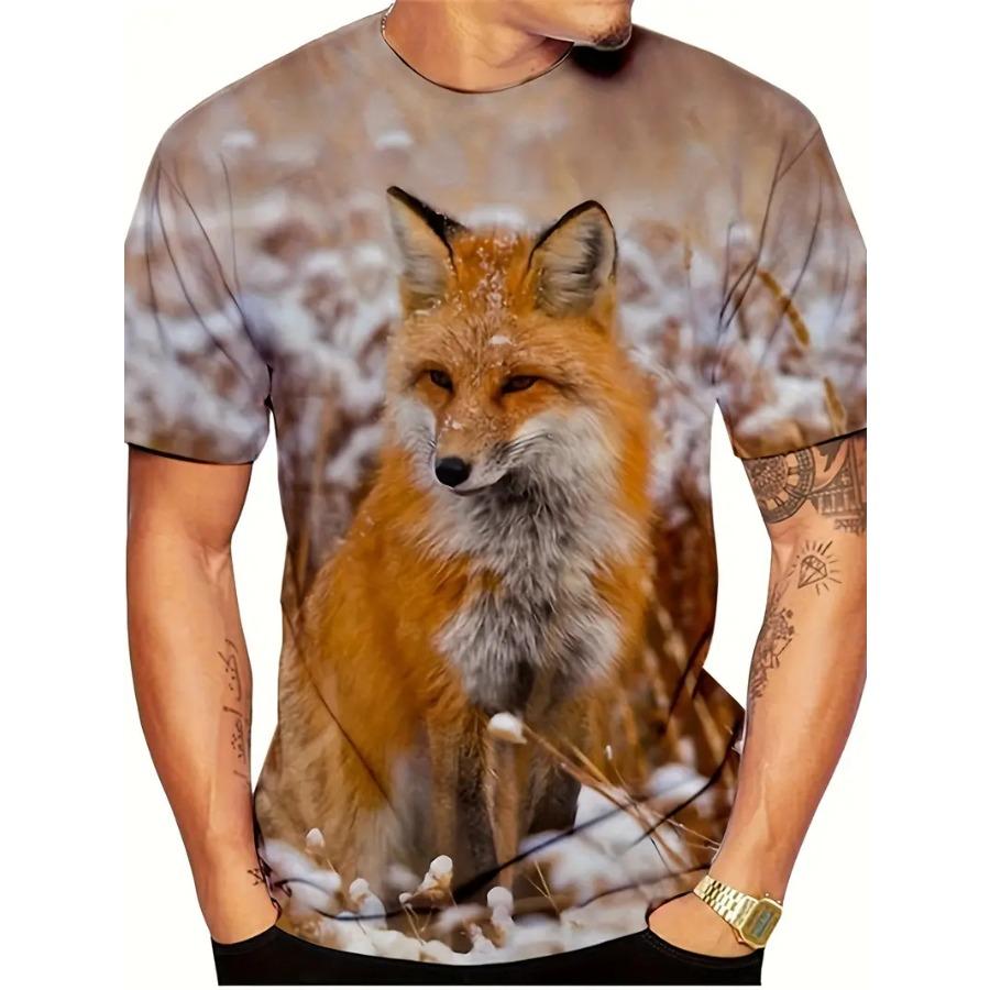 

Мужская повседневная футболка с 3D-принтом и короткими рукавами 6XL