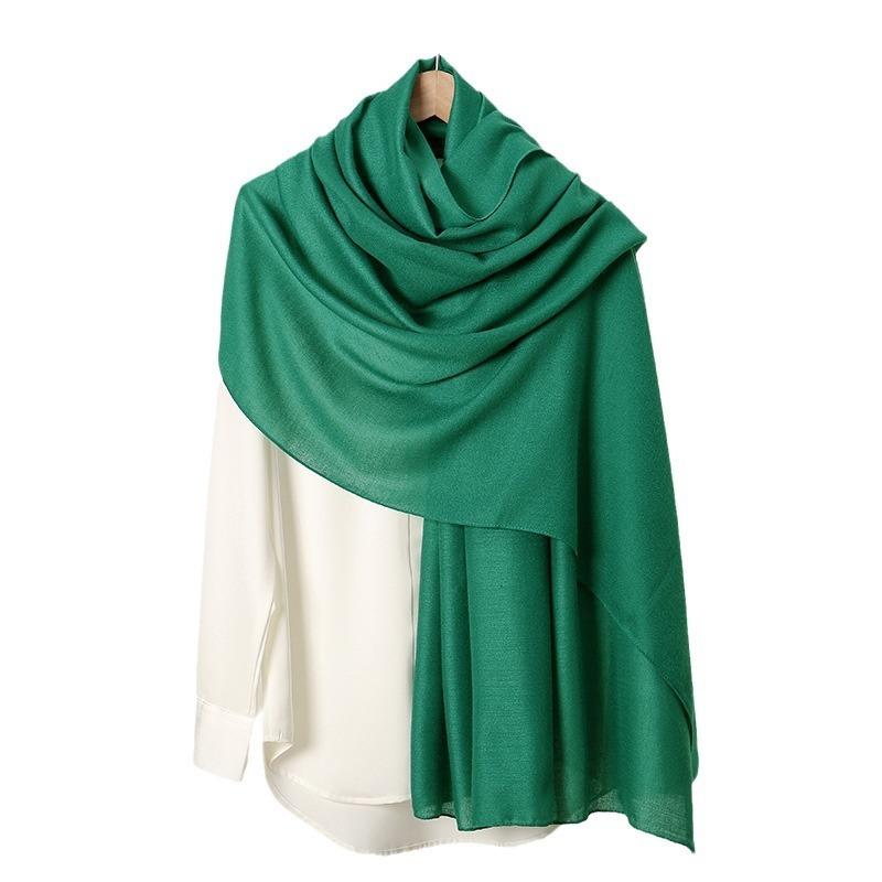 Autumn and winter hot-selling new monochrome linen women's scarf popular solid color cotton and linen feel long towel