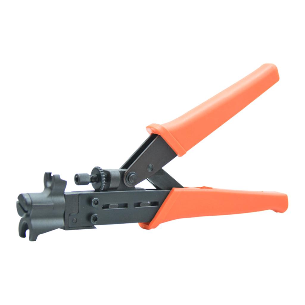 Compact Wire Stripper Multi Purpose Plier Wire Crimper Adjustable PP & Tool Steel Made for RG59/8RG6/RG11/75-5/75-7