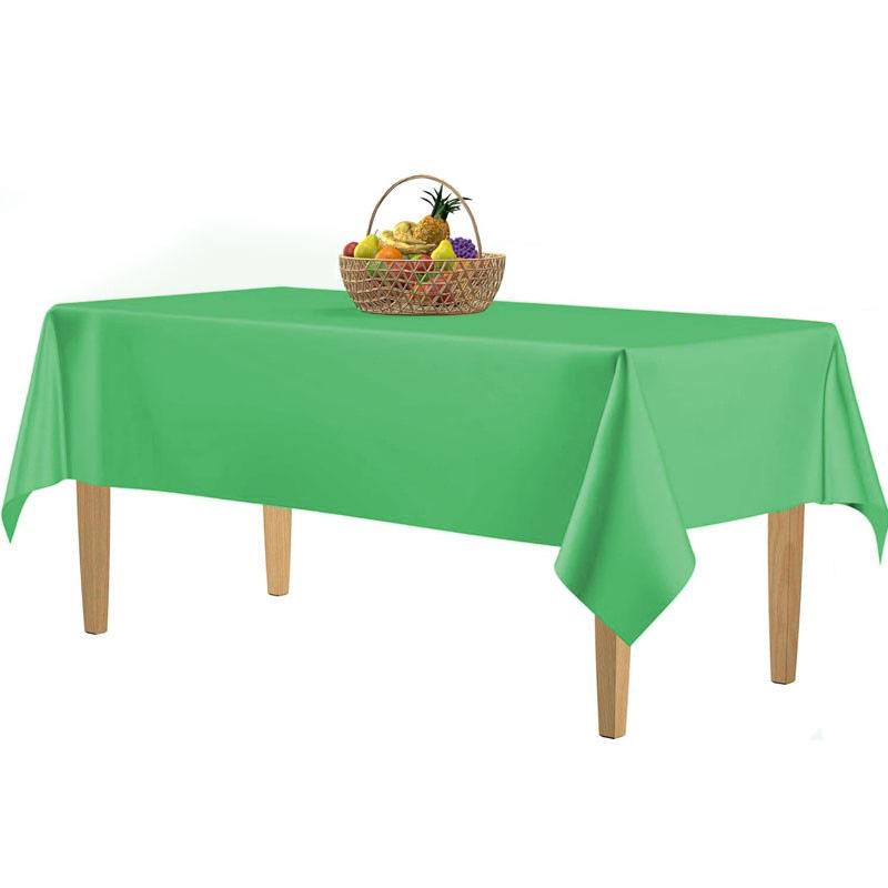 Disposable Waterproof Rectangular Solid Color Tablecloth for Parties