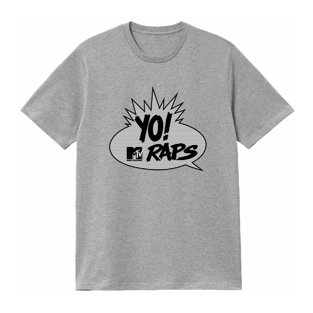 Mtv Yo Raps Tv Print T Shirt Hip Hop Style for Unisexs Clothing Womens Clothing Stylish Casual Fashion 2026 Summer New T Shirt