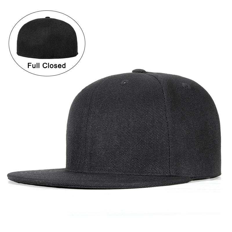 

Костяная Кепка Snapback Полностью Закрытая Бейсболка Мужская Женская С Прямым Козырьком 6 Панелей Хип-Хоп Кепка По Размеру С Прямым Козырьком Летняя Кепка Кепка 59cm чёрный