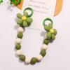Ins Colorful Beaded Bracelet Flower Pendant Phone Chain Phone Holder Case Chain Flower Anti-Lost Chain Hanging Jewelry