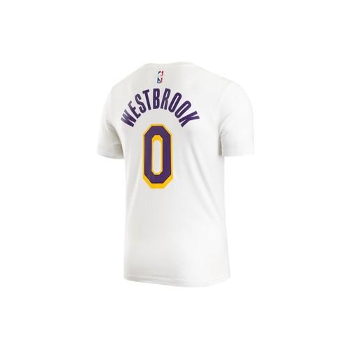 Nike No. 0 Alphanumeric Print American Casual Short-Sleeve T-Shirt for Men White
