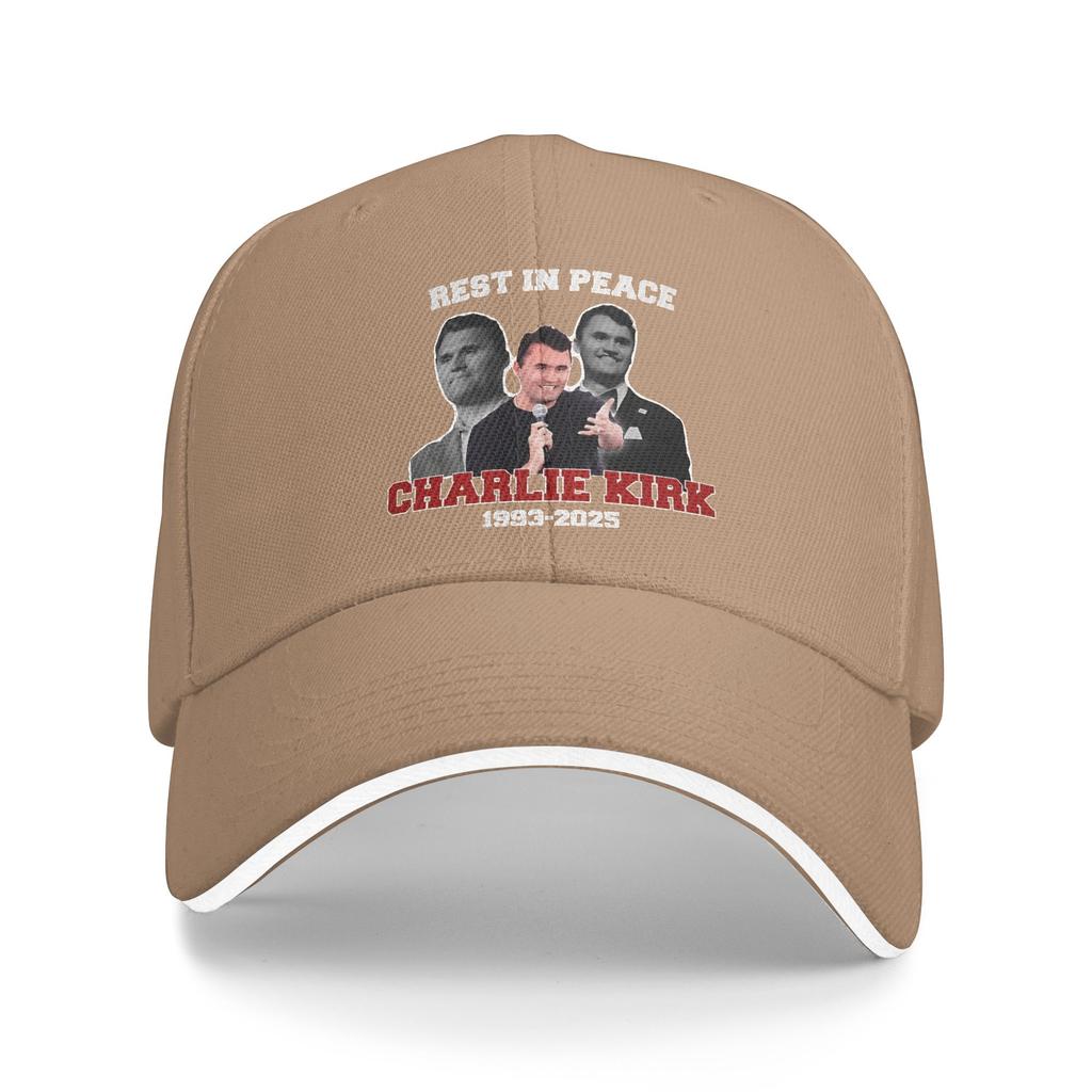 Charlie Kirk Rest In Peace Casual Baseball Cap Kpop Rock Hip Hop Hats Summer Sun Visor Female Male y2k Cute Baseball Caps