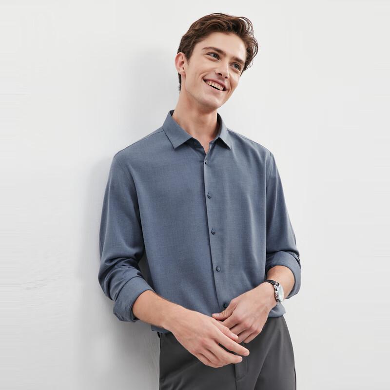 Septwolves Men's Business Casual Long-Sleeve Shirt