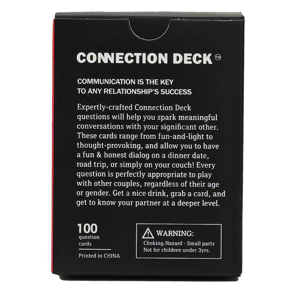English Version Comeciton Deck Couple Game Cards, Affectionate Conversation Card Board Game