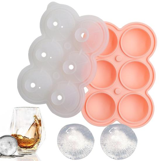 

Форма для льда из пищевого многоразового использования 6 шариков DIY силиконовая форма для льда виски без BPA аксессуары для заморозки зелёный