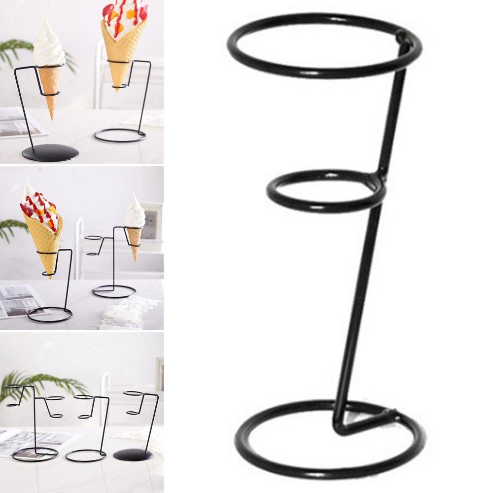 

Iron Ice Cream Rack Ice Cream/Sweet Cone/Sundae Sweet Cone Holder Durable Dessert Stand
