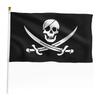 91.44x152.4 Cm Double-sided Pirate Flag, Made of Heavy-duty 100D Polyester, with Double-stitched Seams and Brass Grommets. Suitable for Indoor and Out