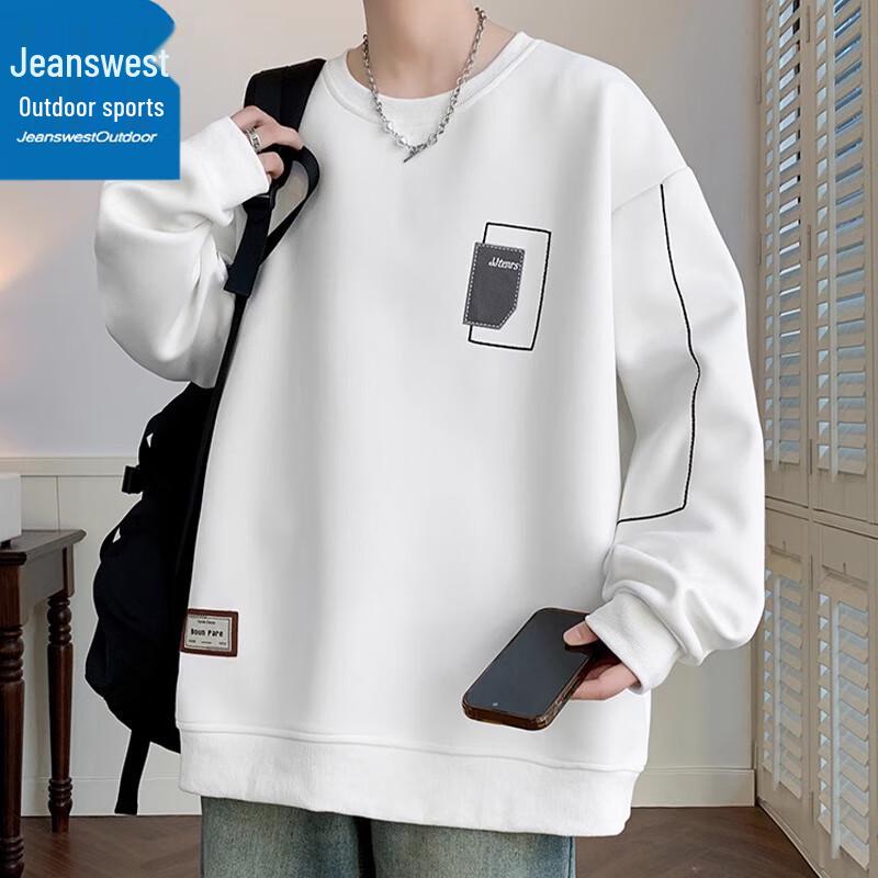 Jeanswest Men's Outdoor Sports Round Neck Sweatshirt