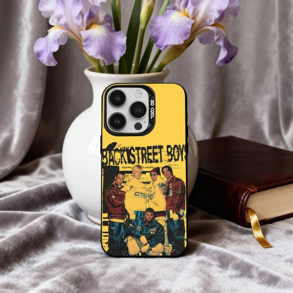 American Band B-Backstreet B-Boys Phone Case For iPhone17,16,15,14,13,12,11 Plus,Pro Max Black Candy silver phone case