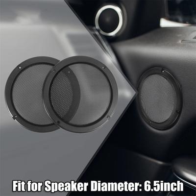 New 4pcs Universal FOR 6.5Inch Speaker Grills Cover Mesh Guard Protective Case Black