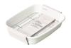 Pearl Metal Tempura Tray, Enamel, Blanc Kitchen HB-3679 White (approx.) Width 24 X Depth 18 X Height 5 Cm
