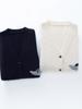 TB Design Puppy Jacquard V-neck Cardigan: British Chic Knit Outerwear