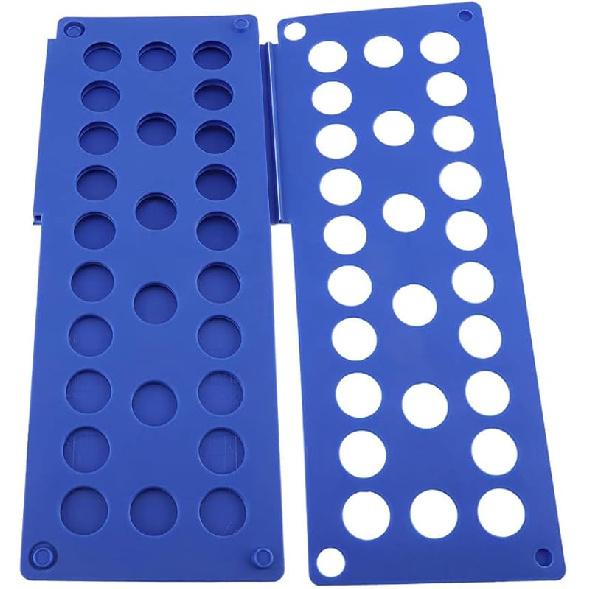 

Zerodis Быстрая доска для складывания детской одежды Футболки Брюки Складывание для органайзера Размер для комплектов детских размеров для регулируемой складной пластины Прачечная синий