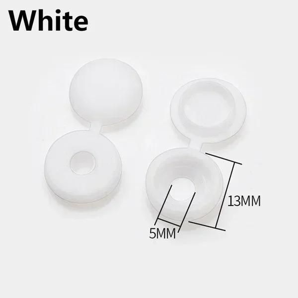 80pcs Nails Screw Caps Plastic Protective Covers Car Nuts Decorative Cover Self-tapping Screw Folding Cap Furniture Hardware