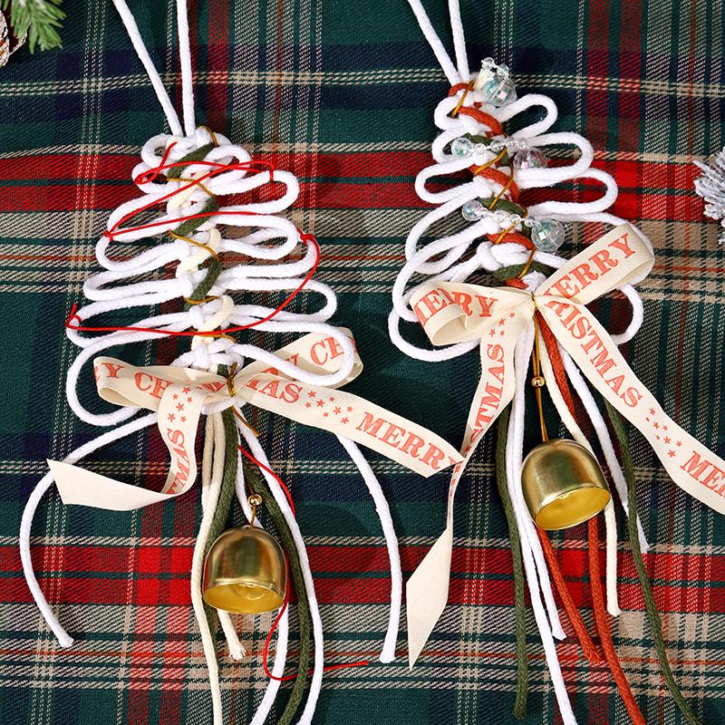 Christmas Tree Pendant Hand-braided Diy Material Bag Hand-made Gift To Girlfriend Friend Bestie Bag Pendant