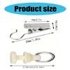 Curtain Pulley Clamps 30pcs Curtain Clamps 30pc Gliders for Curtain Track Roller for Frequent Curtain Changes