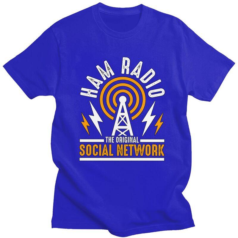 Custom Licensed Ham Retro Radio Operator Tshirts for Men Short Sleeve Casual T Shirt Cool Tshirt Pure Cotton Tee Gift