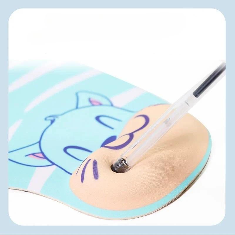 Cartoon Painted Small Animal Ultra-Soft Space Silicone Wrist Rest Mouse Pad Wrist Support Mouse Pad To Reduce Hand Pressure
