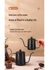 304 Stainless Steel Pour-Over Coffee Pot with Ear Handle, Narrow Spout for Home Drip Brewing