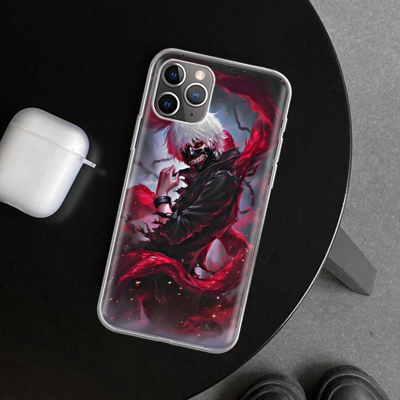 Ghoul Tokyo Kaneki Ken Phone Case Cover for iPhone 11 12 13 Mini 14 15 Plus 16 Pro Max 17 Air 7 8 + SE Art Customized Fundas 11
