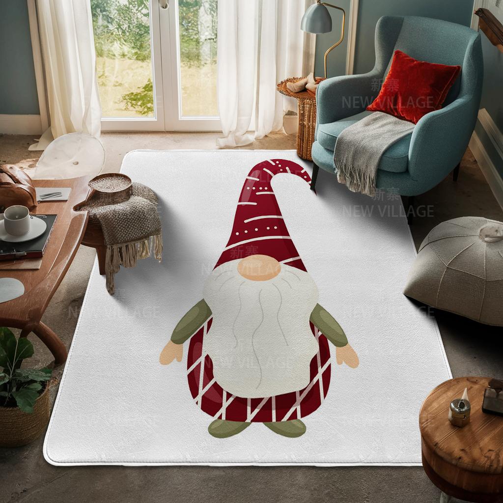 House Entrance Carpet Home Door Mat Living Room Bath Foot Bathroom Non-slip Water Absorption Rugs Bath Merry Christmas Winter