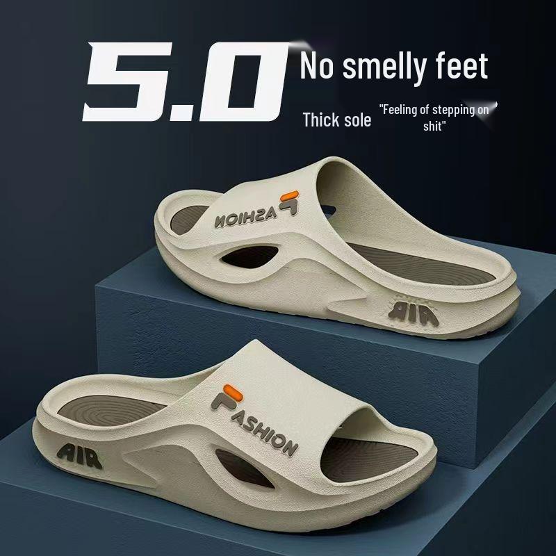2025 Men's Summer Thick-Soled Deodorant Non-Slip Slippers for Indoor & Outdoor