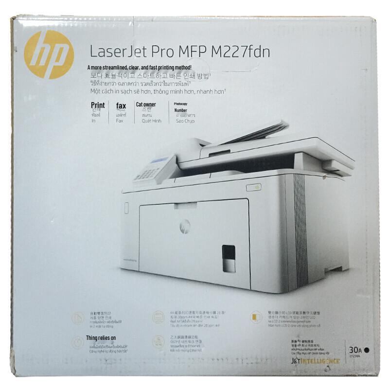 HP LaserJet Pro MFP M227fdn Black & White Multifunction Printer CN Plug (adapter Included)