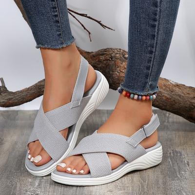 Sandály Dámské Léto Nová Móda Dámské Sandály Jednobarevné S Otevřenou Špičkou Lehké Plážové Venkovní Boty pro Ženy Zapatos De Mujer