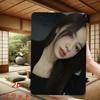 Retro Metal Tin Sign Elegant Woman Portrait Wall Art Xin Modern Minimalist Decor for Living Room Bedroom
