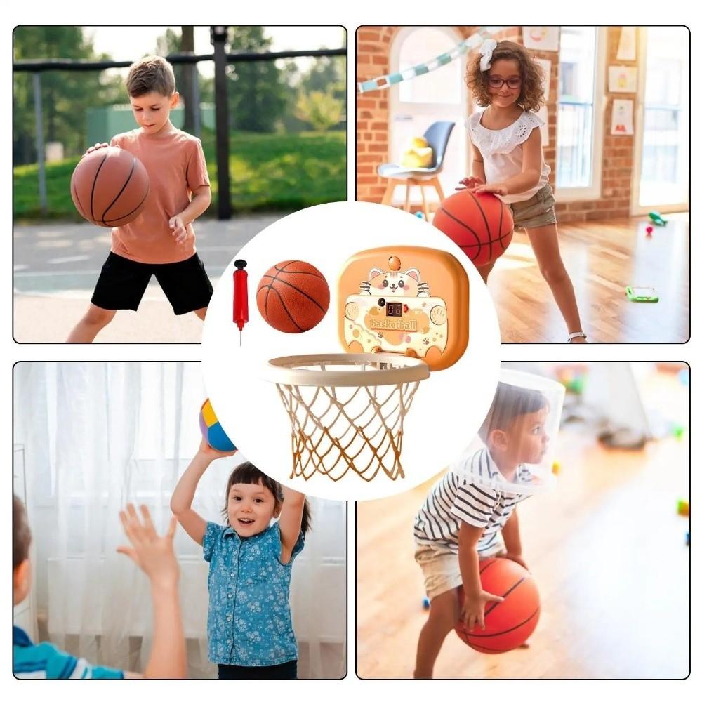 Cartoon Tier Baby Basketball Spielzeugset Mit Punktetafel Mini Basketballkorb Schulumgebung