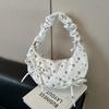 Sweet Floral Pleated Bowknot Underarm Bag Ruffles Casual Crossbody Bags  Travel