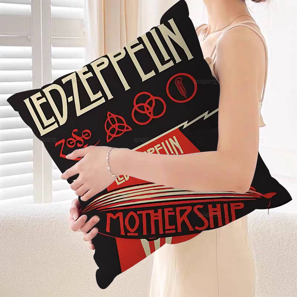 

Band LLed ZZeppelin Personalized Pillow Cover Kids Bedroom Wild Party Decor Pillowcase Kid Birthday Shower Gift 30x30 cm